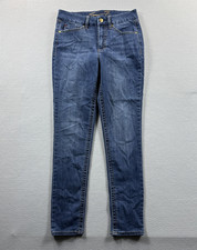 Seven7 Jeans Womens 10 Blue Medium Wash High Rise Skinny Stretch Denim 30x29