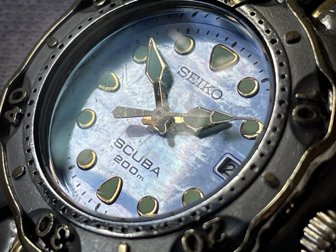 Seiko Scuba 7N85-0070 Analog Quartz Women Ladies Vintage