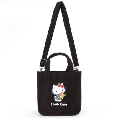 バッグ L'Appartement Hello Bonjour MiniTote Bag Hello Kitty Convertible Cotton Mini Tote Bag. Sanrio. 8.5 x 6 x