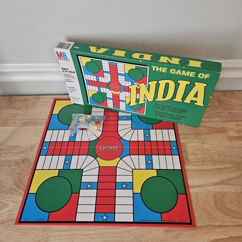 Vintage The Game of India 1992 Milton Bradley Open Box Pieces Sealed Made In USA