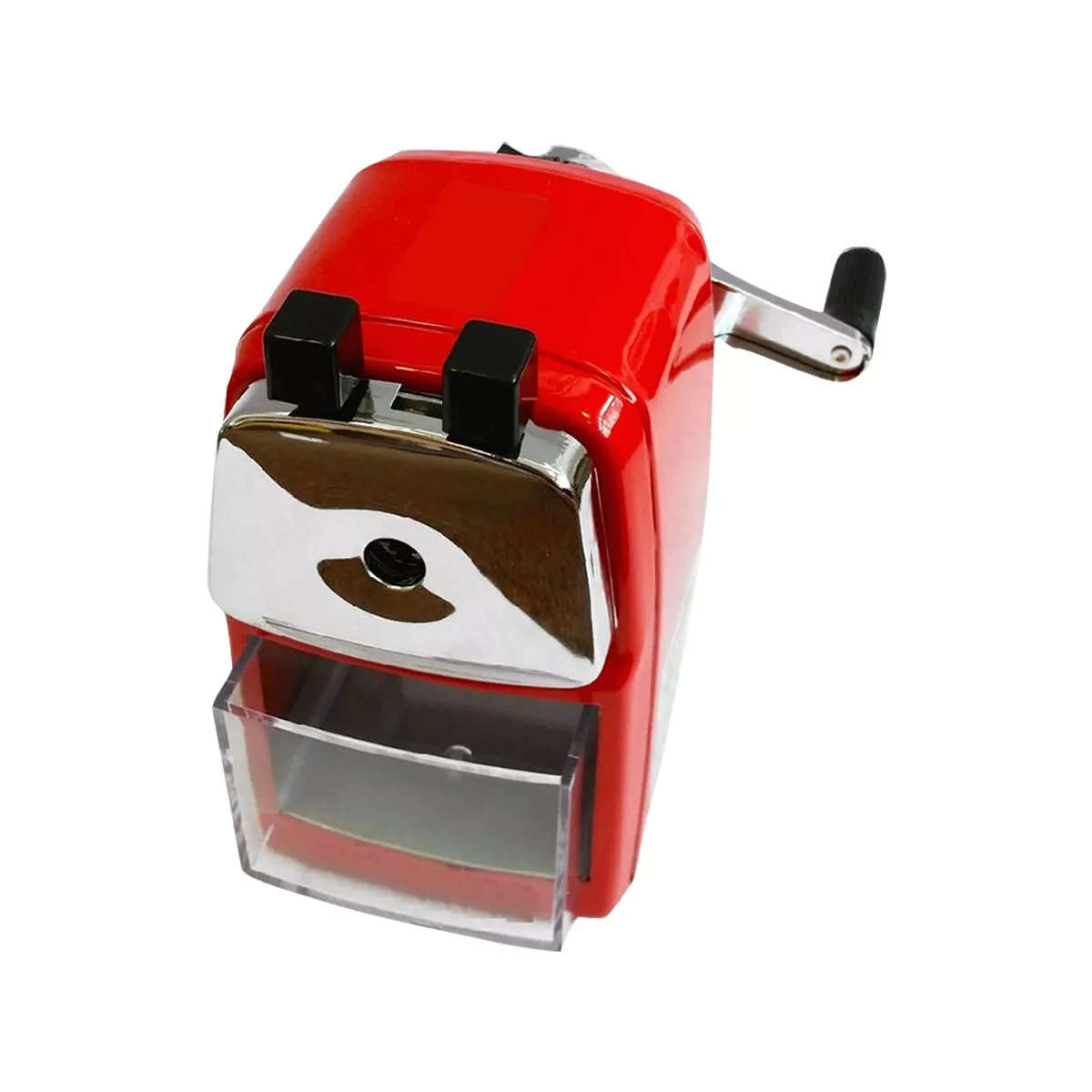 Desktop RED Rotary Pencil Sharpener Heavy Duty Desk Clamp Auto stop