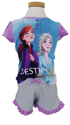 Disney FROZEN Eiskönigin Schlafanzug  Anna  ELSA 2 teiliges Set Gr. 122 NEU