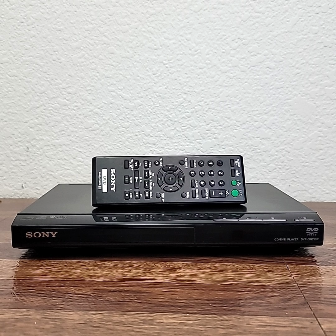 Sony DVP-SR210P DVD Player with Remote Compact Design Tested Working