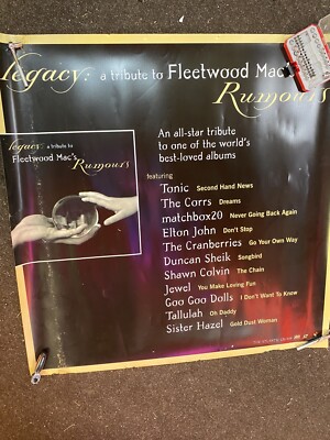 Fleetwood Mac  legacy 4x4 Foot Poster  old Stock From Sam Goodys Light Box