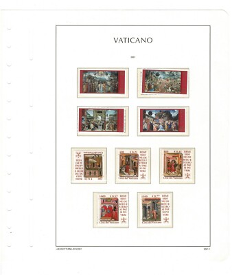 Stamps Vaticano  2001 4 folders Leuchttrum  READ DESCRIPTION