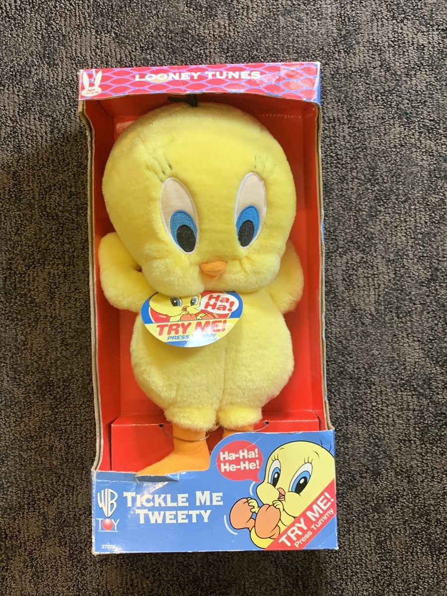 TWEETYのぬいぐるみなど★中古品【ヴィンテージ】 Vintage 1997 Looney Tunes Tweety Bird 'Tickle Me Tweety' Plush