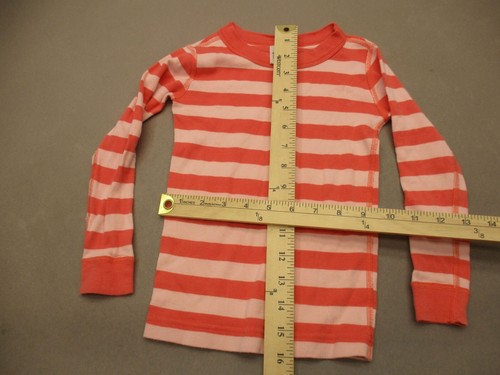 Hanna Andersson Size 4 Girls Multicolor 100% Organic Cotton Knit Pajama Top 927 - Picture 2 of 5