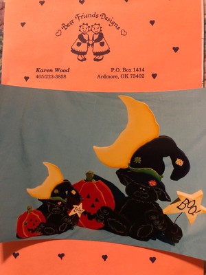 Tole Painting Pattern Packet Boo Cat By Karen Wood Best Friends Designs Ebay