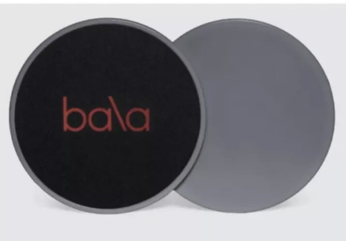 NEW BALA Grey Black 7” Aerobic Exercise Workout Slider Discs