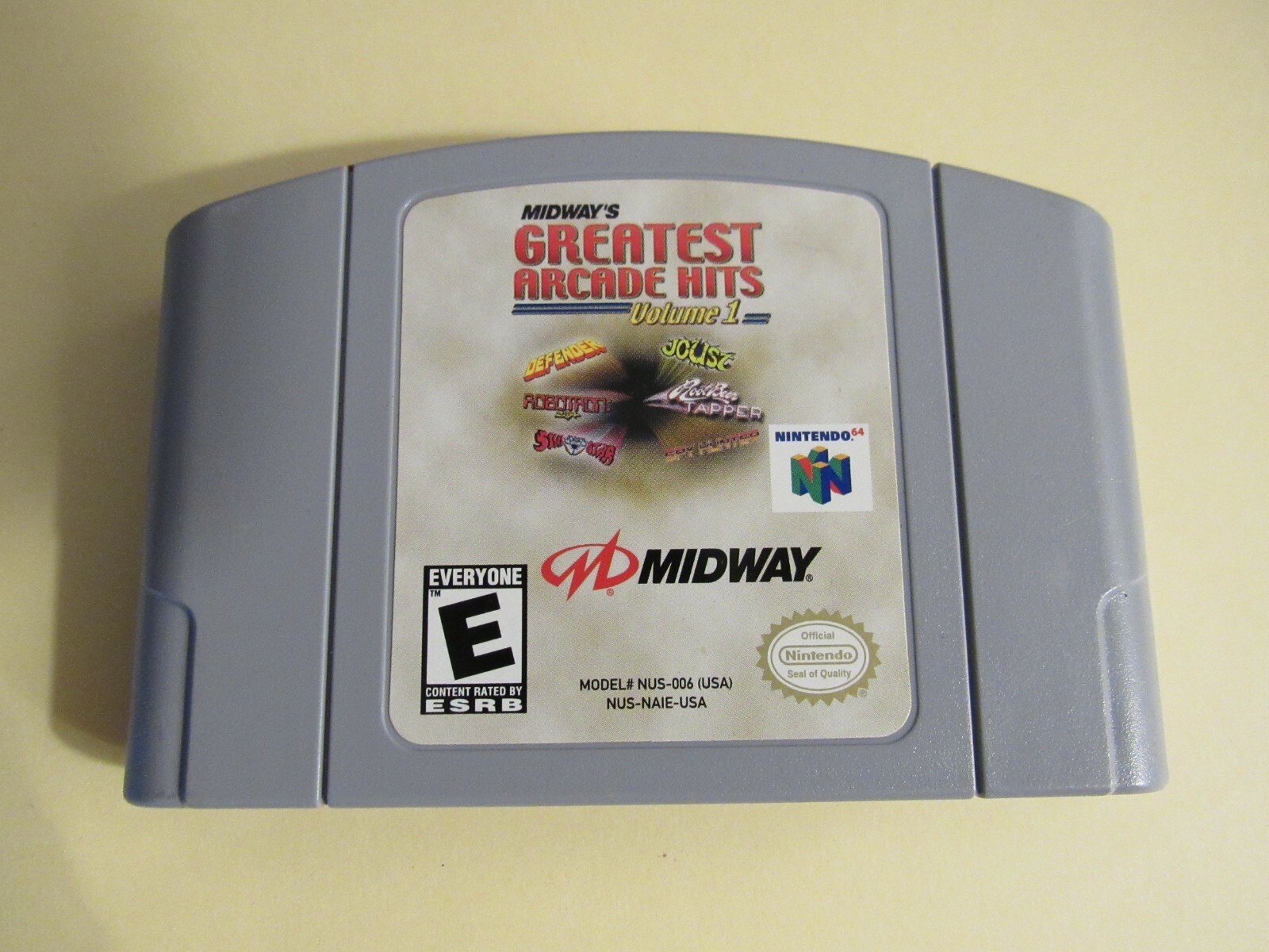 Midway's Greatest Arcade Hits: Vol 1 Nintendo 64 N64 Authentic Tested  Working 31719198481 | eBay