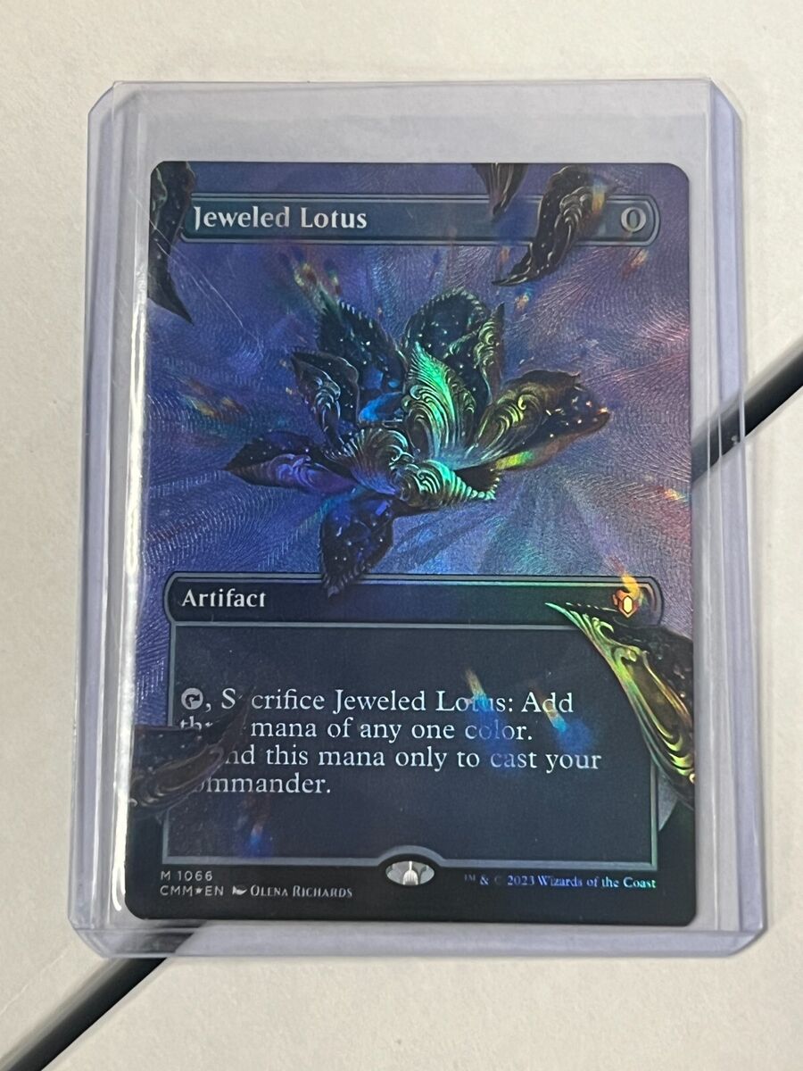 MTG Jeweled Lotus TEXTURED Foil Mythic Commander Masters MTG Jeweled Lotus TEXTURED Foil Mythic Commander Masters