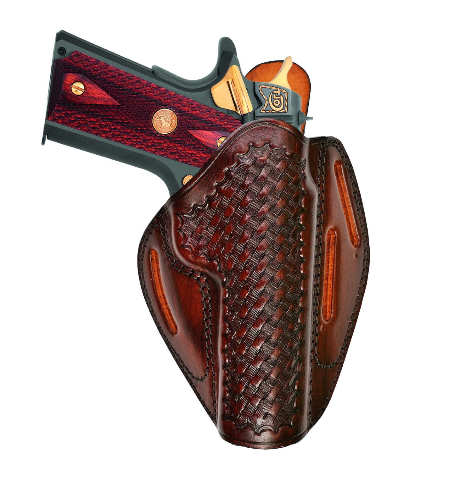 Leather OWB Holster Fits Springfield XD 40, XD 45, XDS45, XDM,1911 - Fast Draw