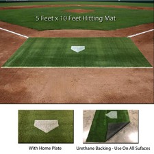 5' x 10' SyntheticTurf Baseball Softball Batting Grass Practice Hitting Rug Mat
