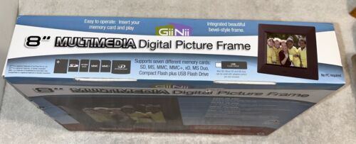 GiiNii GN-812 8" Digital Picture Frame NEW - Picture 4 of 9
