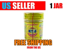 Traditional Thai Herbal Inhaler 1 Jars Yellow Ver US seller (FREE SHIPPING)