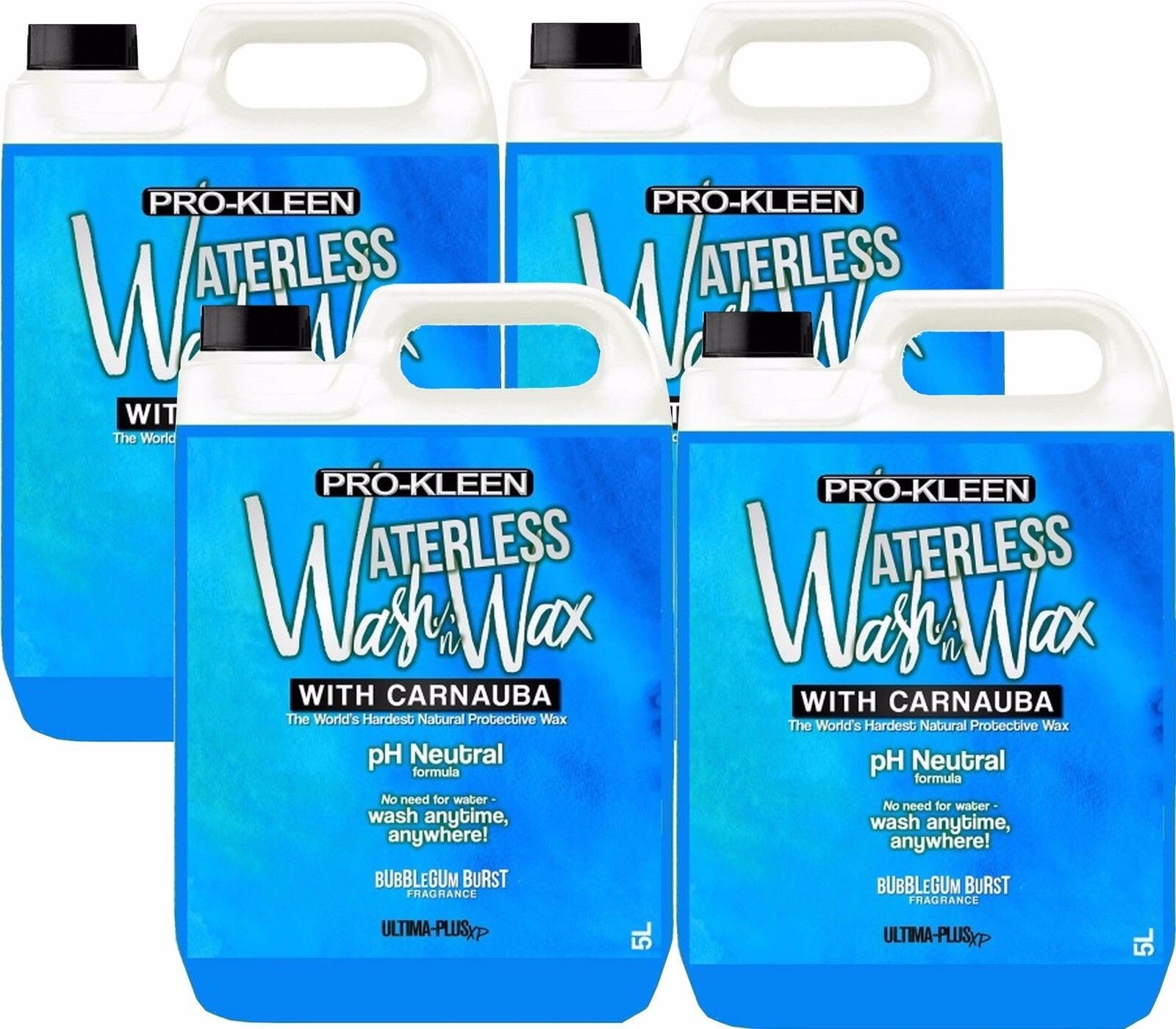 ProKleen Waterless Wash Wax Bubblegum Carnauba Showroom Car Cleaner Polish 20L