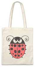 Ladybug I Shopper Shopping Bag Toon Cartone Animato Disegno Insetto Punti