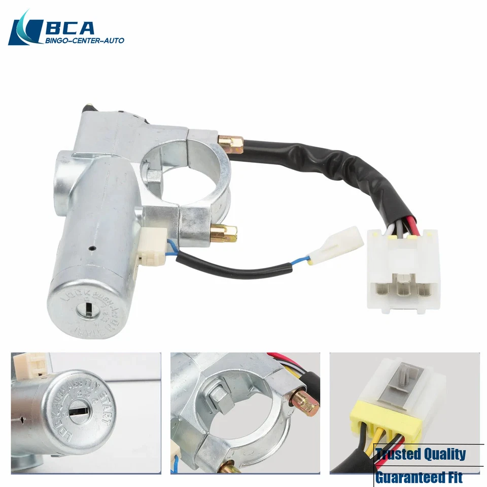 Cilindro e interruptor de bloqueo de encendido con 2 llaves para Nissan Máxima Sentra 1995-99 Foto 2 de 4