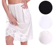 New Women's Premium Illusion Classic Half Slip Skirt With Lace Trim 1017/1817