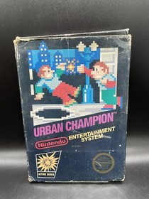 Urban Champion HANGTAB BOX No Code Or Manual! (Nintendo NES)  Game & Box Only