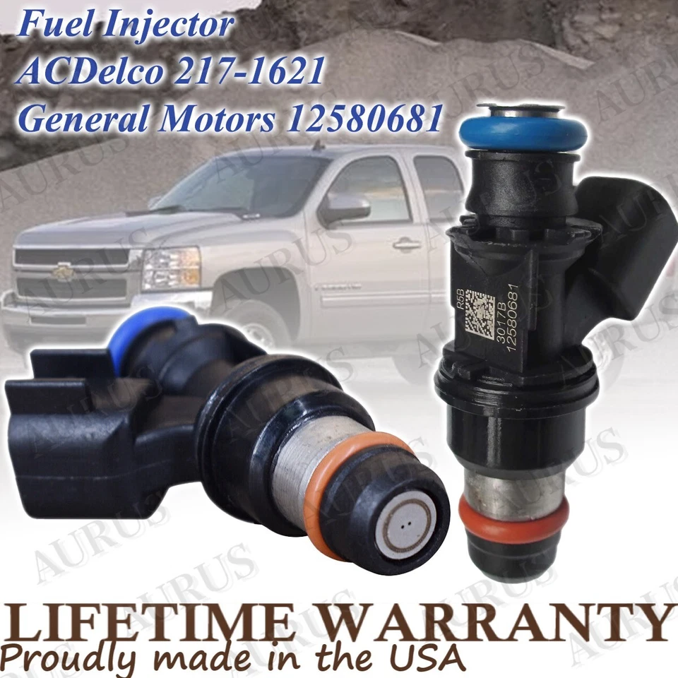 x8 Aurus New Fuel Injectors for 2007-2010 Chevrolet Silverado 2500 3500 HD 6.0L - Image 3 of 4