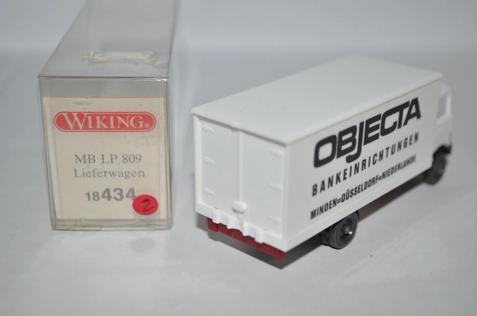 Camión de reparto Wiking 434 (434/9) MB LP 809 ("OBJECTA") - NUEVO con CAJA Foto 4 de 4