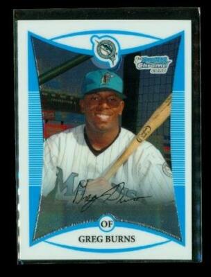 TOPPS １ST Bowman 2008 TOPPS 1ST BOWMAN CHROME Baseball Card BCP48 GREG BURNS