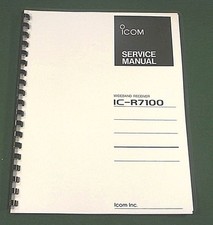 Icom IC-R7100 Manuale di servizio: schemi pieghevoli 11"X36" e cover protettive!