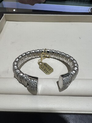 Gabriel & Company Diamond & SS .925 / Steel Bracelet/Cuff  Style #S228335