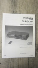 Bedienungsanleitung deutsch Technics CD Spieler SL-PG420A