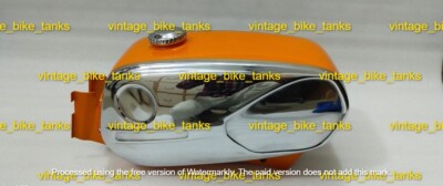 Zundapp Ks 50 Super Sport Type 517-20 Chrome & Orange Painted Petrol Tank 1971