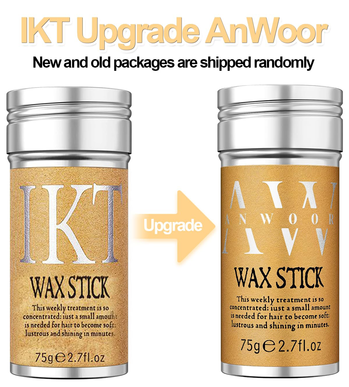 AnWoor Hair Wax Stick, Wax Stick for Hair, Hair Wax Stick for Women