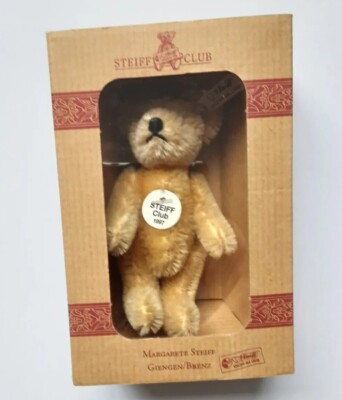 RARE Mini-Ours artic/moh. blond/STEIFF-Club 1999, répliq.1922/Certif./9cm/Nf Bte