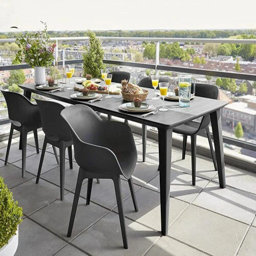 Tavolo da giardino allungabile in resina tavoli grafite allungabili esterno - Immagine 3 di 3