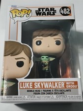 Funko Pop! Star Wars: Mandalorian - Luke Skywalker con el niño Grogu #482