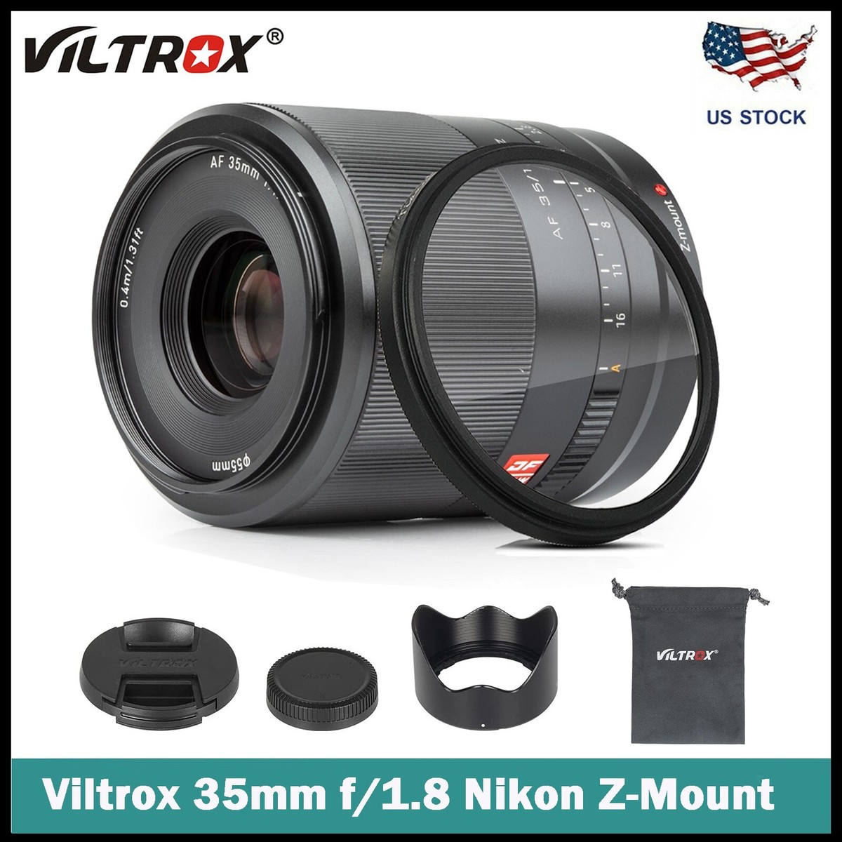 VILTROX 35mm STM AF Full Frame Lens for Nikon Z-Mount Camera