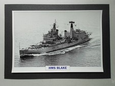 NAVAL  PRINT- HMS BLAKE(1945) LIGHT CRUISER