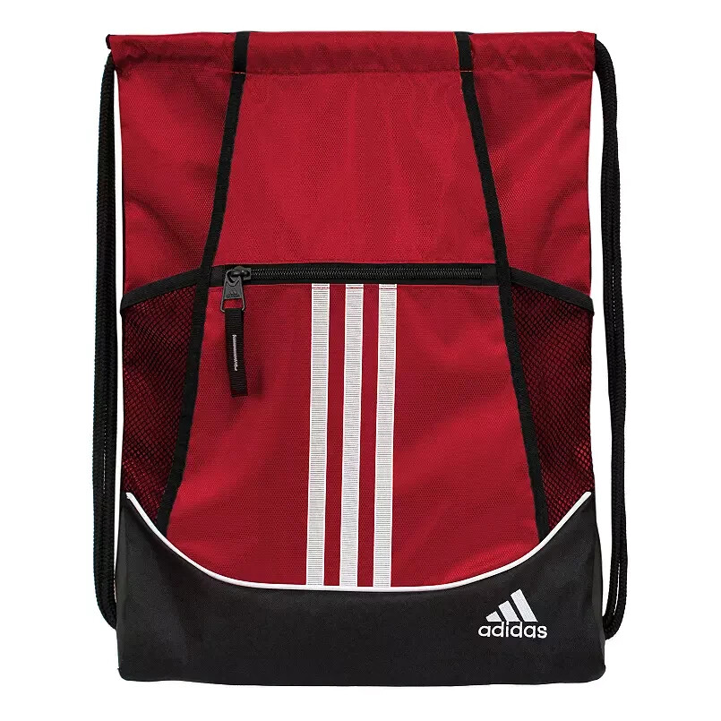 adidas drawstring backpack red Manchester United Home Gym Sack Made from 100% polyester Adidas Alliance II Drawstring Sackpack