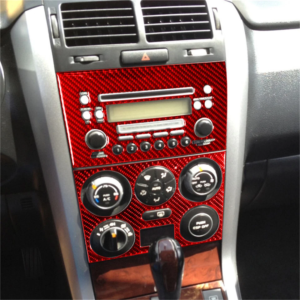 Kits completos de fibra de carbono roja moldura interior para Suzuki Grand Vitara 2006-13 Foto 4 de 4