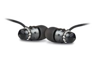 Maroo Ice Collection - Earphones With Clear Crystals - Black Maroo Ice Collection - Earphones With Clear Crystals - Black