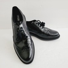 Geox Walk Pleasure Black Lace-up Loafers Size 7