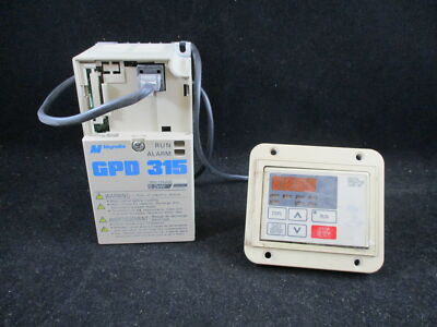 MAGNETEK GPD-315 MVA002 AC DRIVE 1/4 HP 230 VAC w/JVOP-147 DIGITAL OPERATATOR