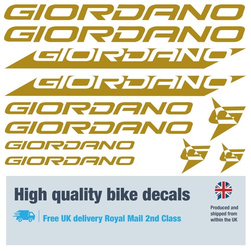Giordano Fahrrad Etiketten / Decals / Sticker, 5+ Jahre externe Qualität (26er Pack) - Bild 17 von 17