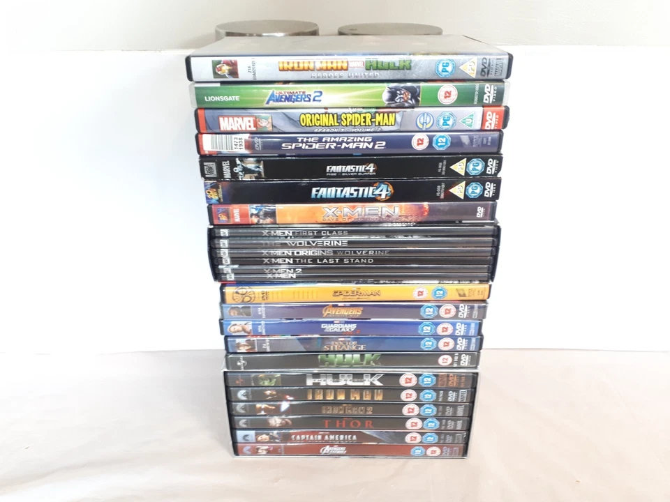 DVD Bundle 24x Marvel & MCU Movies - Spider-Man X-Men Avengers Fantastic 4 Hulk - Image 2 of 4