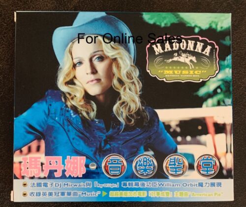 MADONNA - MUSIC - TAIWAN limited edition CD album With Additional Outer Box - Photo 1 sur 3