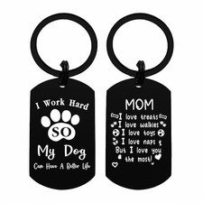 Dog Mom Gifts for Women Mom Christmas Birthday Valentines Mother's Day Keychain
