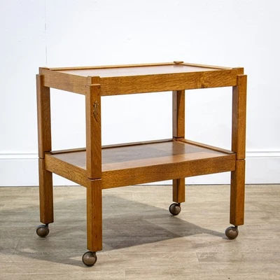 Yorkshire Lizardman Two Tier Drinks Trolley or Side Table - Image 1 of 4