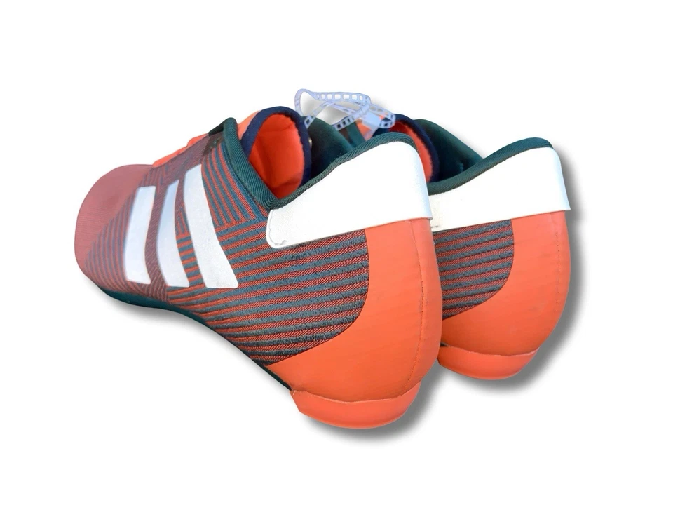 Adidas Para Hombre 'The Road' Zapatos de Ciclismo Talla 11.5 EE. UU. Three Bolt Primeweave Naranja Foto 4 de 4