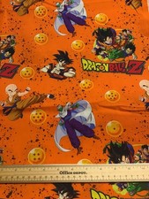 CUSTOM MADE...1 Yard DRAGONBALL Cotton Fabric 36 X 54