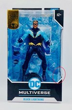 McFarlane DC Multiverse Gold Label Final Crisis Black Lightning 7  Damaged Pkg